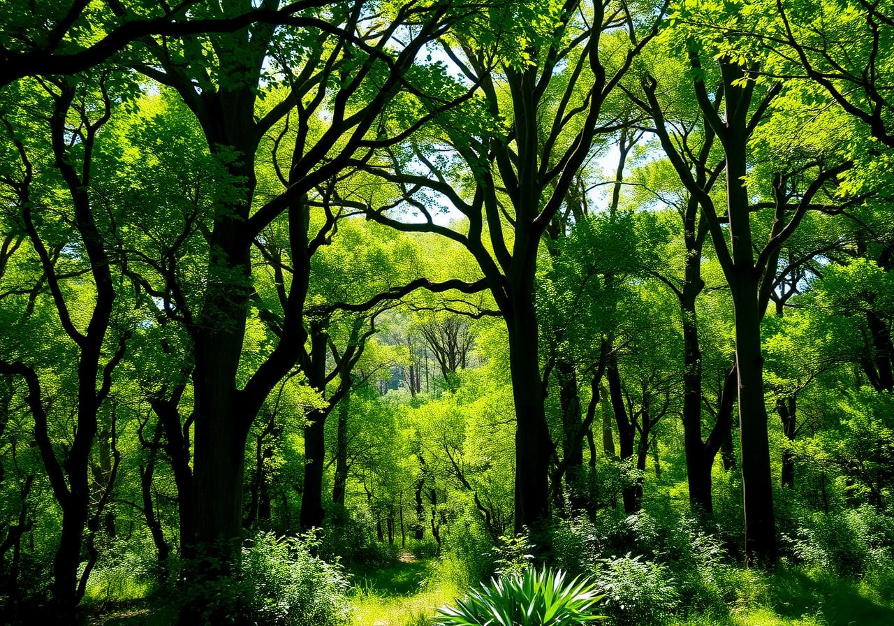 Lush Australian forest