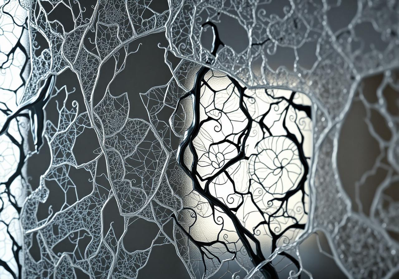 Detailed ceramic printed glass