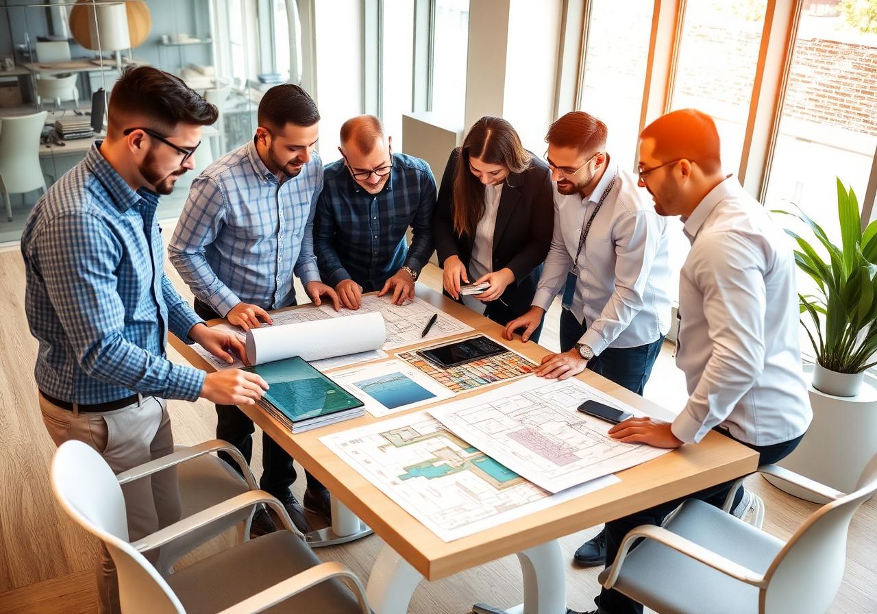 GlassCo team collaborating
